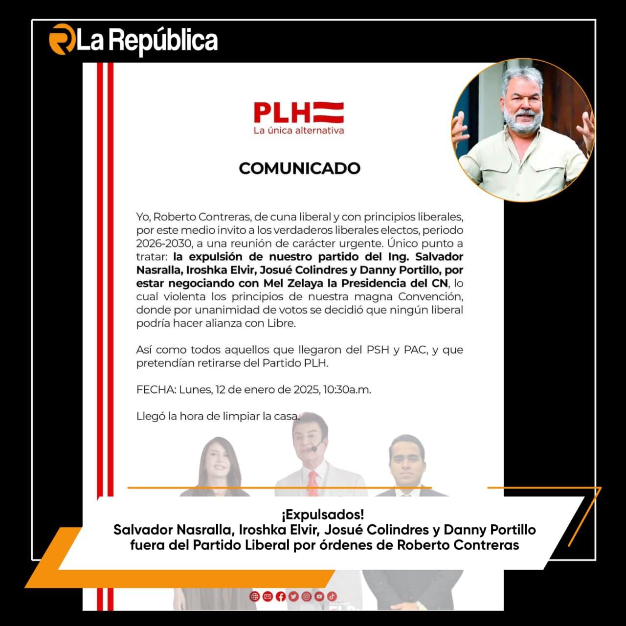 El alcalde sampedrano y presidente del Partido Liberal, Roberto Contreras, convocó a los legisladores electos del período 2026-2030 a una re - Cover Image